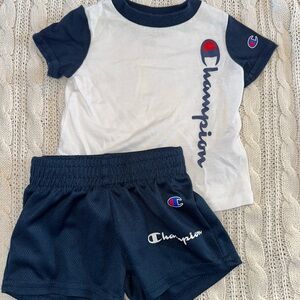 Champion Navy and White Summer Baby Set